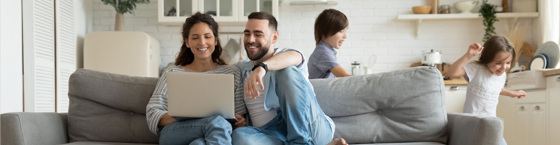 Family time in a warm home heated by a gas fired boiler in RI or Southeastern MA